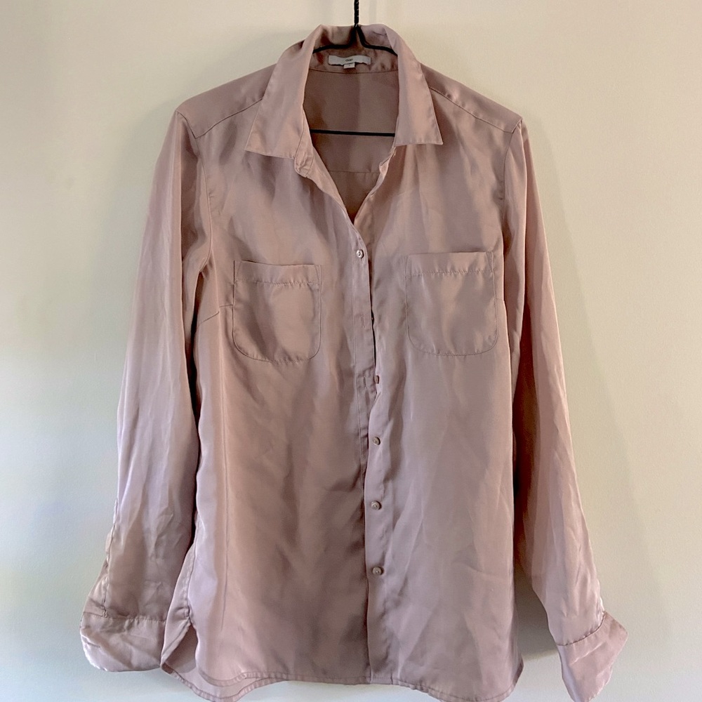 Light pink silk blouse